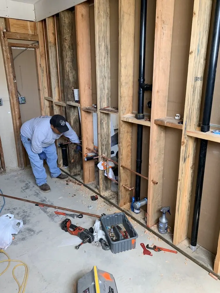 Commercial rough-in plumbing for Gas Line Repair in Wilsonville